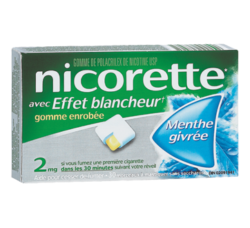 Image 2 du produit Nicorette - Nicorette gomme, 30 unités, 2 mg, menthe givrée