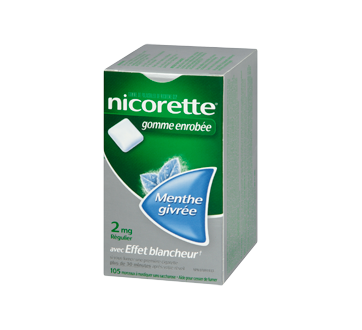 Image 1 du produit Nicorette - Nicorette gomme, 105 unités, 2 mg, menthe givrée