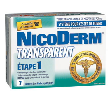 Nicoderm Transparent Timbres Etape 1 21 Mg 7 Unites Nicoderm Patch Et Pastille Jean Coutu
