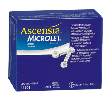 Image du produit Microlet - Lancettes de couleur avec revêtement en silicone, 200 unités