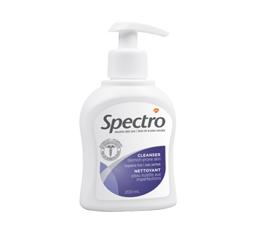 Image 1 du produit Spectro - Nettoyant pour la peau sujette aux imperfections, 200 ml