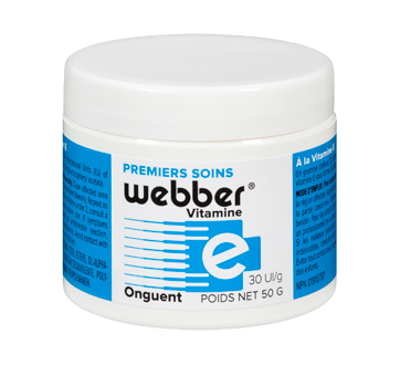 Vitamine E crème premiers soins, 50 g – Webber : Crème Vitamine E crème premiers soins, 50 g – Webber : Crème