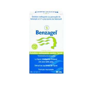 Image 1 du produit Columbia - Benzagel 5 solution nettoyante contre l'acné, 85 ml