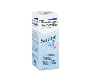Solution saline pour verre de contact