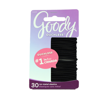 Image 1 du produit Goody - Ouchless élastiques, 30 unités, Noir