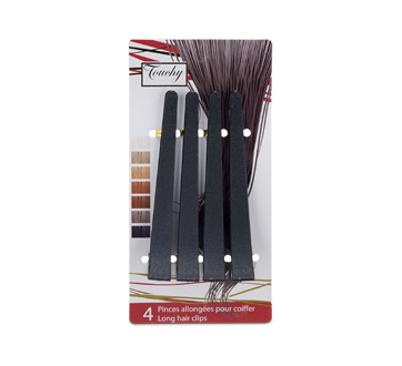 Image du produit Touchy - Pinces de coiffure allongées, 4 unités