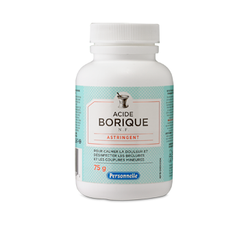 Acide borique, 75 g – Personnelle : Crème, onguent et ...