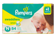 Vignette du produit Pampers - Swaddlers couches, 84 unités, taille N