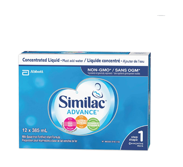 Similac Advance avec oméga-3 et oméga-6, en liquide concentré, 12 x 385 ml
