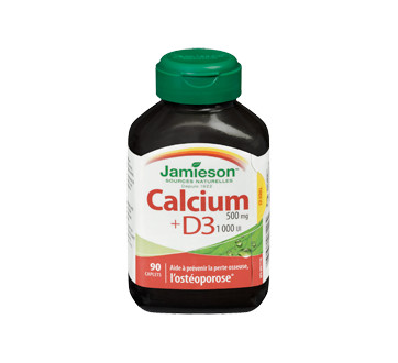 Image 3 du produit Jamieson - Calcium 500 mg & vitamine D 3 1,000 ui, 90 unités