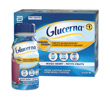 Substitut de repas pour les personnes diabétiques, 6 x 237 ml, petits fruits