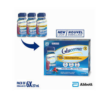 Image 2 du produit Glucerna - Substitut de repas pour les personnes diabétiques, 6 x 237 ml, petits fruits