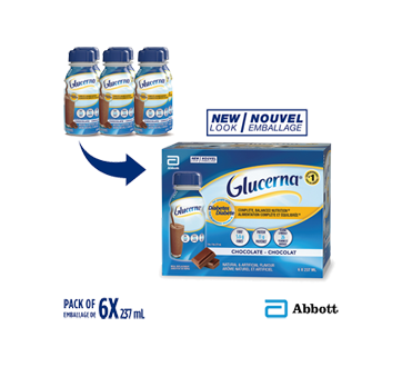 Image 2 du produit Glucerna - Substitut de repas pour les personnes diabétiques, 6 x 237 ml, chocolat