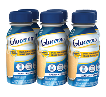 Image 1 du produit Glucerna - Substitut de repas pour les personnes diabétiques, 6 x 237 ml, vanille