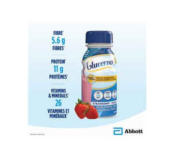 Image 3 du produit Glucerna - Boisson nutritive pour diabétiques, 6 x 237 ml, fraise