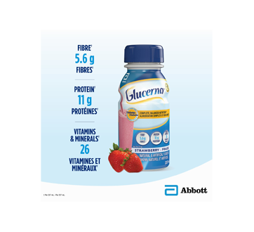 Image 3 du produit Glucerna - Substitut de repas pour les personnes diabétiques, 6 x 237 ml, fraise