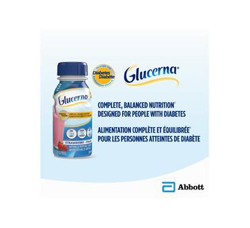 Image 4 du produit Glucerna - Boisson nutritive pour diabétiques, 6 x 237 ml, fraise