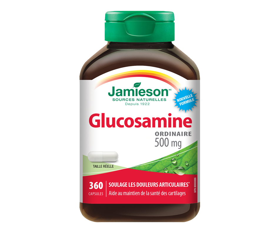 Glucosamine 500 mg, 360 unités Jamieson Articulation Jean Coutu