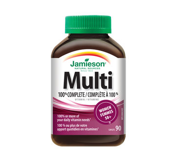 Image 1 du produit Jamieson - Multivitamine complète à 100 % pour femmes 50+, 90 unités