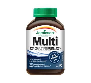 Multivitamine complète à 100 % pour hommes 50+, 90 unités