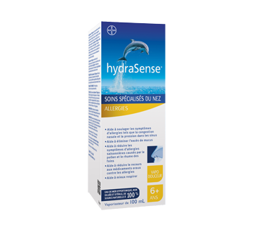 Image 2 du produit HydraSense - Eau de mer de source naturelle non diluée à 100%, allergies, 100 ml
