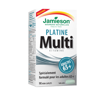 Image 2 du produit Jamieson - Platine multivitamine pour adultes 65+, 90 unités