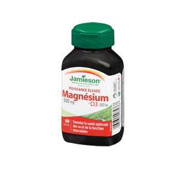 Image 3 du produit Jamieson - Magnésium puissance élevée + vitamine D3, 60 unités