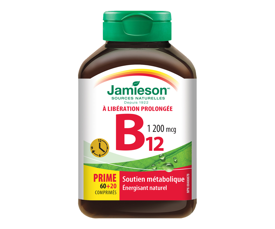 B 12, 60 unités Jamieson Vitamine b Jean Coutu