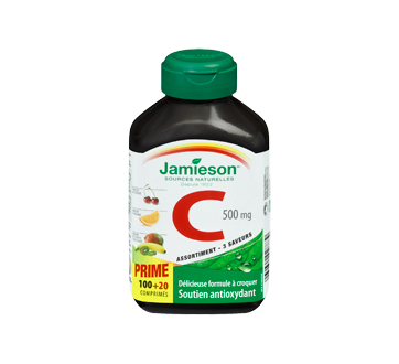 Image 3 du produit Jamieson - Vitamine C 500 mg  croquable, saveurs assorties, 120 unités
