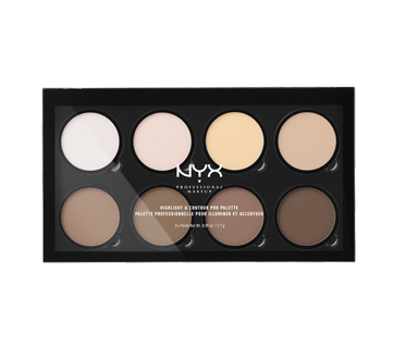 Image 1 du produit NYX Professional Makeup - Palette professionnelle pour illuminer et accentuer les contours, 1 unité