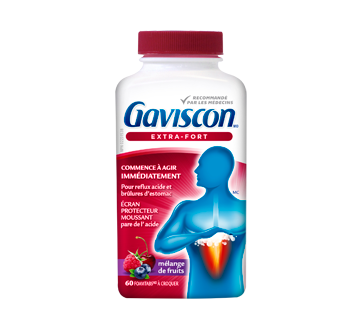 Image 1 du produit Gaviscon - Gaviscon extra-fort, 60 unités, fruits