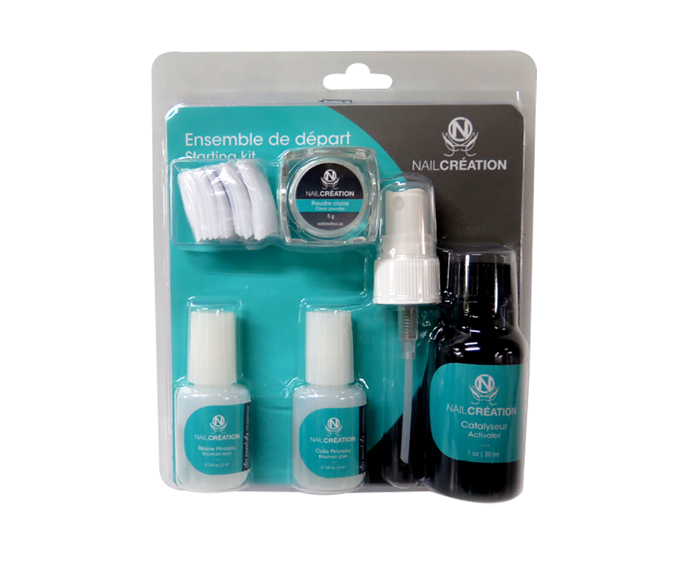 Ensemble de départ, 5 unités Nail Création Faux ongles et