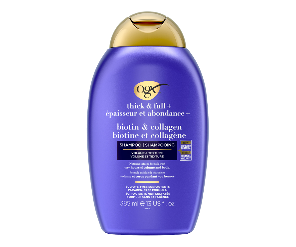 biotine et collagène, shampoing, 385 ml OGX Régulier Jean Coutu