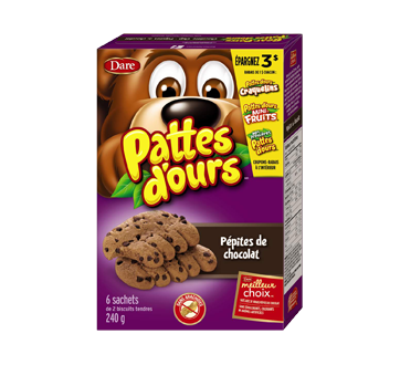 Pattes d'Ours biscuits tendres, 240 g, pépites de chocolat