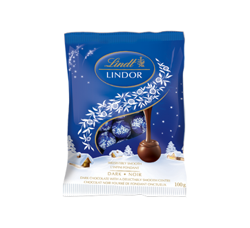 Lindor mini-boules de chocolat, 100 g, chocolat noir – Lindt : Boite