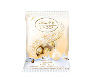 Lindor sachet de mini-boules de chocolat, 100 g, chocolat blanc – Lindt :  Boite