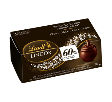 Lindor chocolat 60 % cacao, 36 g