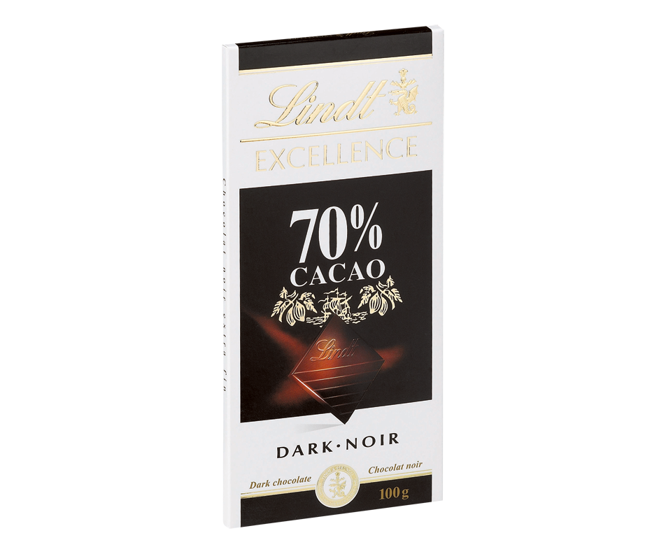 Lindt Excellence chocolat 70 cacao, 100 g Lindt Barre grand