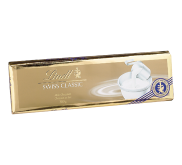 Swiss Classic tablette au chocolat noir, 300 g, noisette – Lindt : Barre  grand format