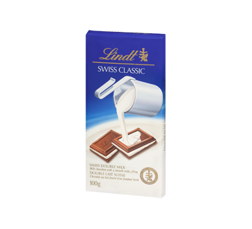 Lindt Swiss Classic chocolat double lait, 100 g
