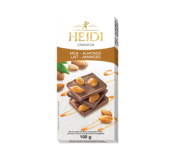 Image du produit Heidi - Grand'Or tablette de chocolat au lait et amandes caramelisées, 100 g