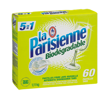 Image du produit La Parisienne - Tout en 1, pastilles pour lave-vaisselle, 60 brassées