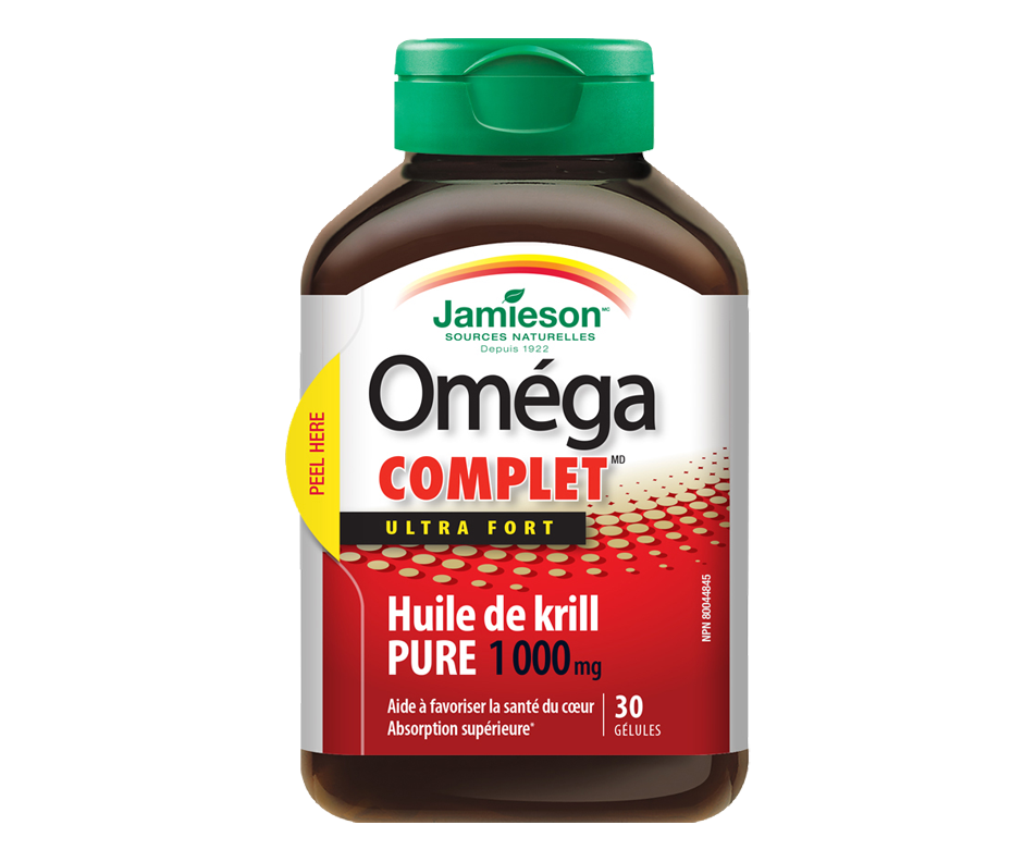 Oméga Complet Super Krill ultra fort 1 000 mg, 30 unités Jamieson