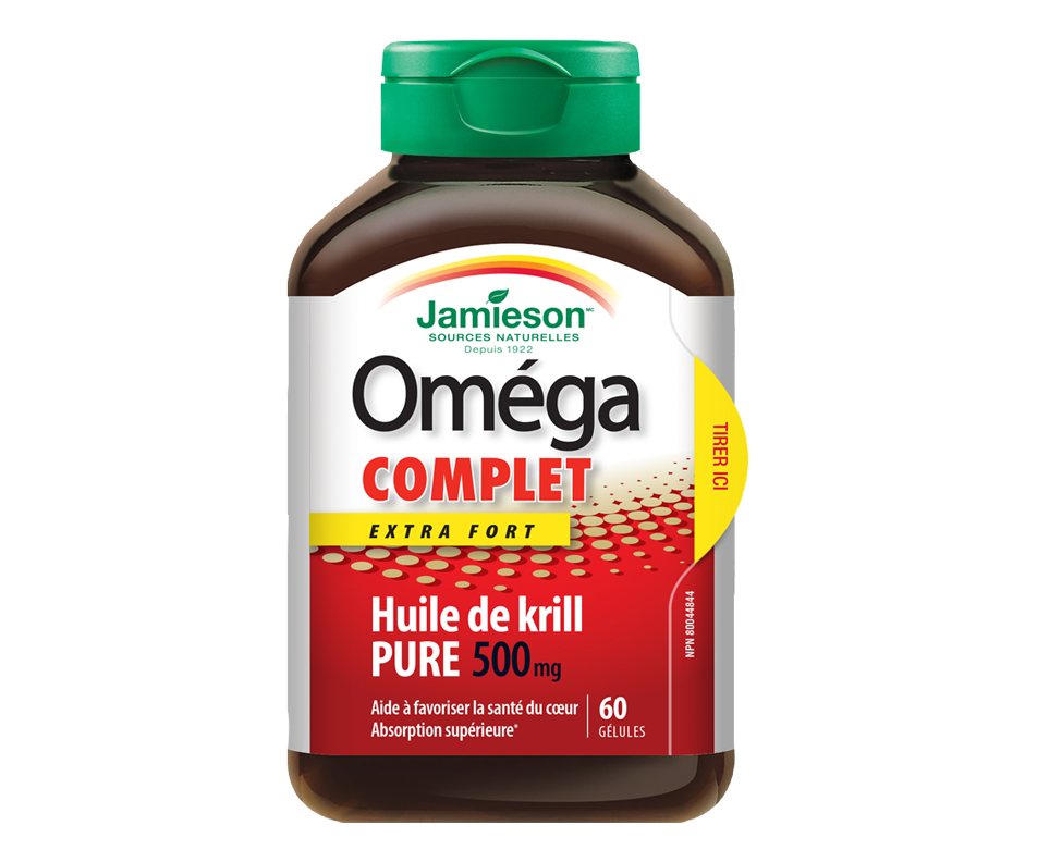 Oméga Complet Super Krill extra fort 500 mg, 60 unités Jamieson
