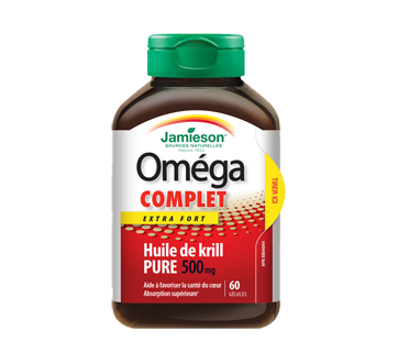 Image 1 du produit Jamieson - Oméga Complet Super Krill extra fort 500 mg, 60 unités