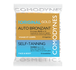 Autobronzant couleur naturelle et uniforme, 8 lingettes