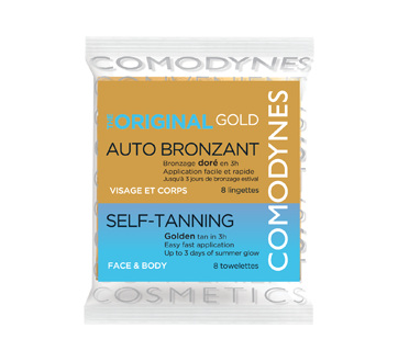 Autobronzant couleur naturelle et uniforme, 8 lingettes
