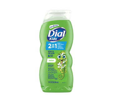 Dial Kids nettoyant pour le corps + les cheveux, 355 ml, melon d'eau