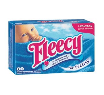 Image 2 du produit Fleecy - Assouplissant en feuille, 80 unités, air frais