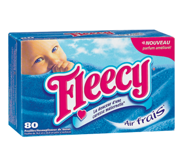 Image 3 du produit Fleecy - Assouplissant en feuille, 80 unités, air frais